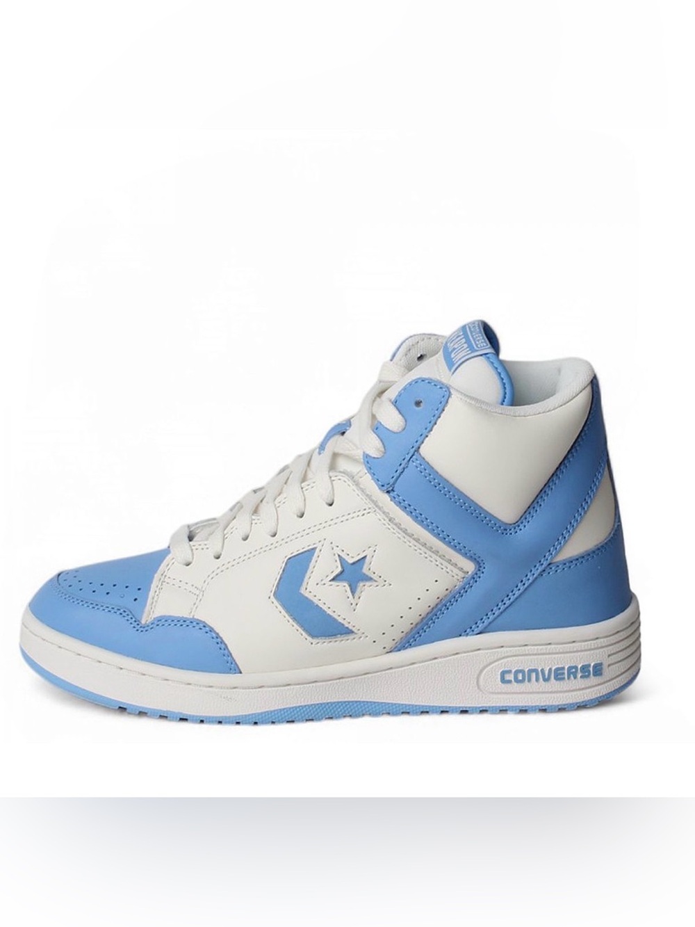 CONVERSE WEAPON MEN'S 10.5 MID UNC LARRY BIRD MAGIC JOHNSON NIB A10597C WHT BLUE